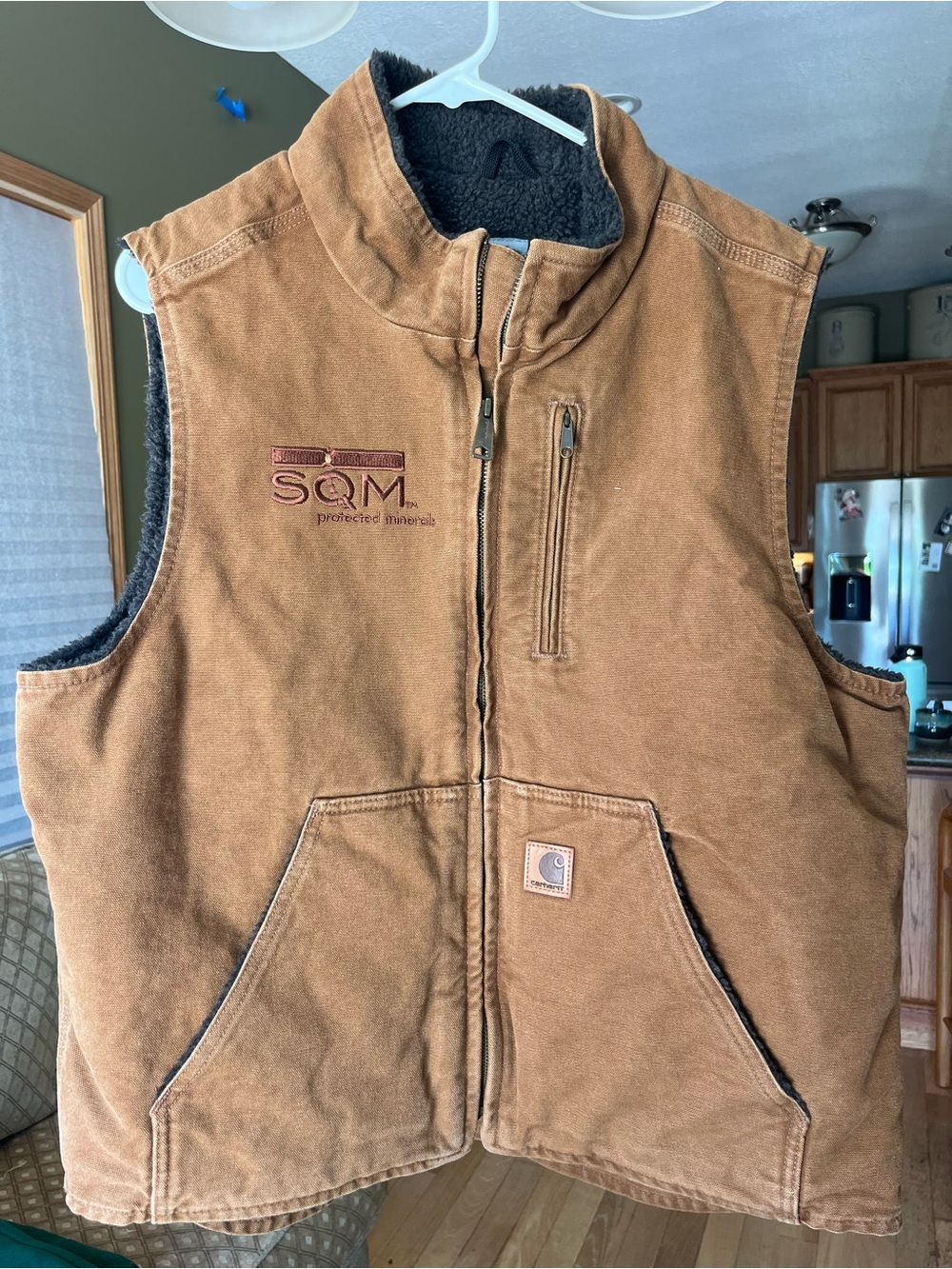 Vintage Carhartt V33 Sherpa Lined Vest in Carhartt Brown